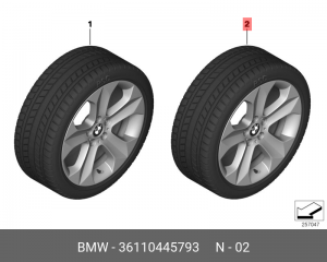Колесо в сборе 36 11 0 445 793 BMW