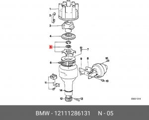 Ремкомплект, распределитель зажигания 12 11 1 286 131 BMW