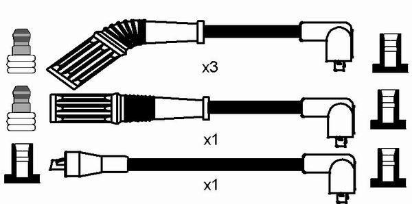 Ккомплект проводов зажигания 8224 NGK NTK
