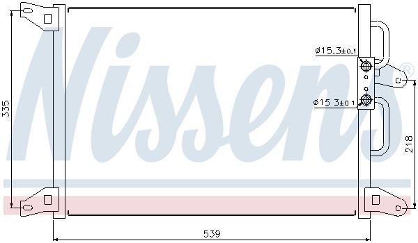 Конденсатор, кондиционер 94220 NISSENS