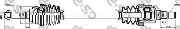 Приводной вал 212011 GS P