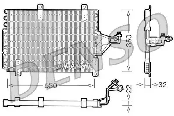 Конденсатор, кондиционер DCN09143 DENSO
