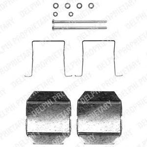 Комплектующие, колодки дискового тормоза LX0338 DELPHI