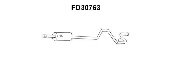 Глушитель выхлопных газов конечный FD30763 VENEPORTE