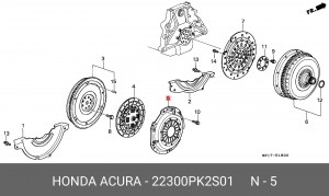 Нажимной диск сцепления 22300PK2S01 HONDA