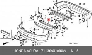 Носитель, буфер 71130S01A00ZZ HONDA