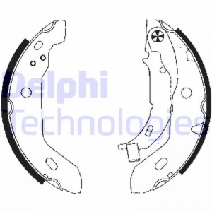 Комплект тормозных колодок LS1841 DELPHI