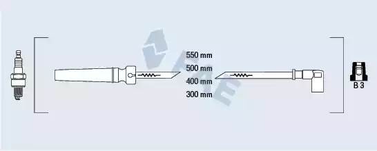Ккомплект проводов зажигания 83564 FAE