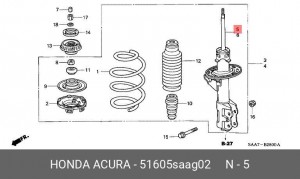 Амортизатор 51605SAAG02 HONDA