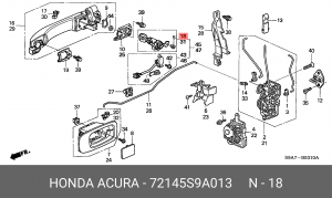 Деталь 72145S9A013 HONDA
