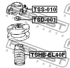 Отбойник амортизатора подвески TSHB-EL40F FEBEST