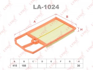 Фильтр воздушный LA-1024 LYNXAUTO