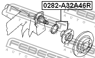 Ступица колеса 0282-A32A46R FEBEST