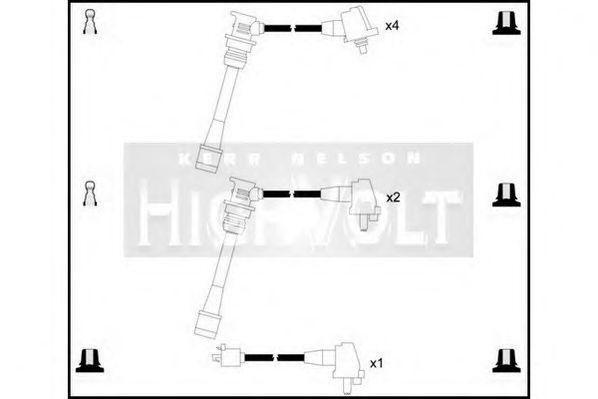 Ккомплект проводов зажигания OEF396 STANDARD