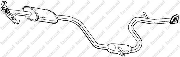 Средний глушитель выхлопных газов 285-279 BOSAL