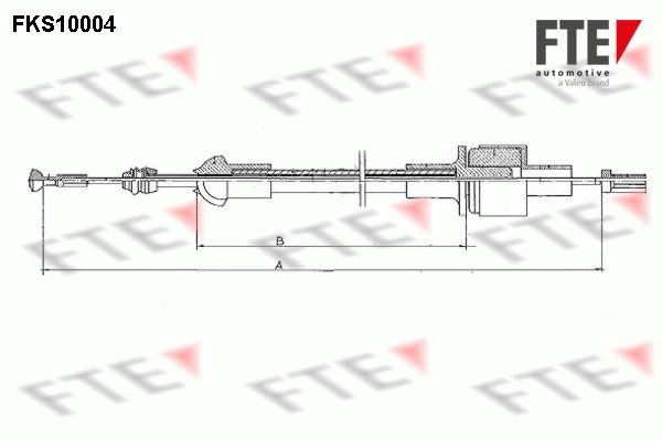 Трос, управление сцеплением FKS10004 FTE