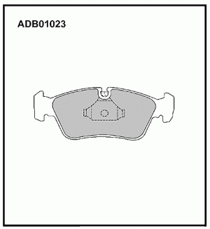 Колодки тормозные дисковые ADB01023 ALLIED NIPPON