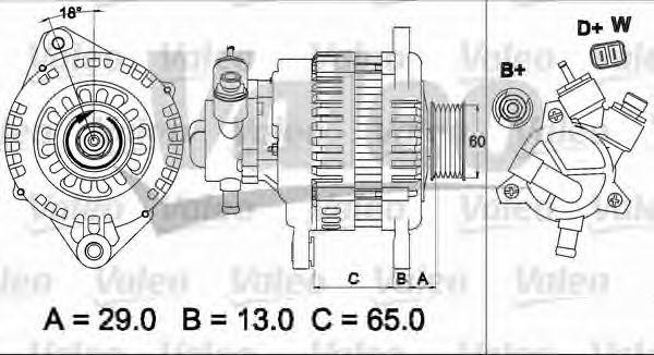 Генератор 437497 VALEO PHC
