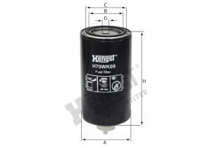 Топливный фильтр H70WK09 HENGST
