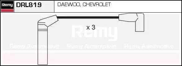 Ккомплект проводов зажигания DRL819 DELCO REMY