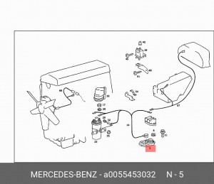 Блок управления, система зажигания A 005 545 30 32 MERCEDES BENZ