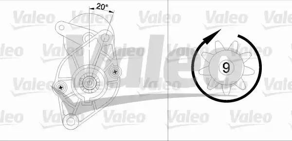 Стартер 455594 VALEO PHC