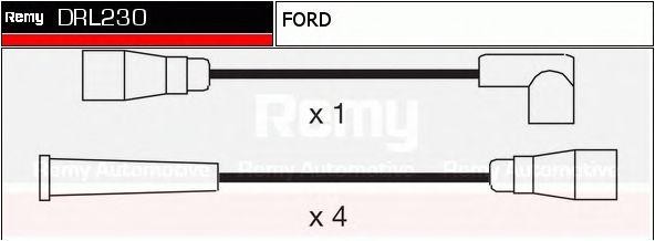 Ккомплект проводов зажигания DRL230 DELCO REMY