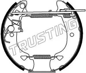 Комплект тормозных колодок 6166 TRUSTING