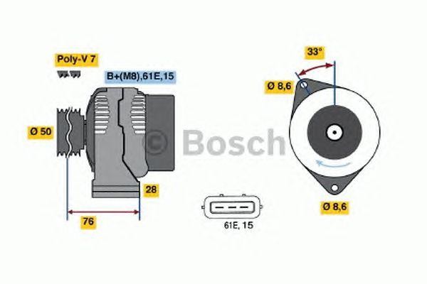 Генератор 0123515010 BOSCH