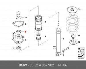 Опора амортизатора подвески 33 52 4 057 982 BMW