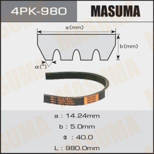 Ремень приводной 4PK-980 MASUMA