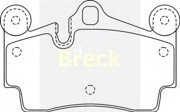 Комплект тормозных колодок, диско 2029300 BRECK