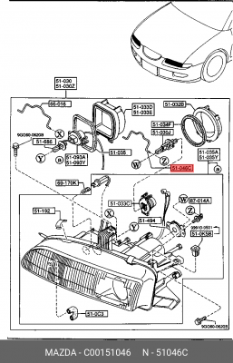Деталь C00151046 MAZDA