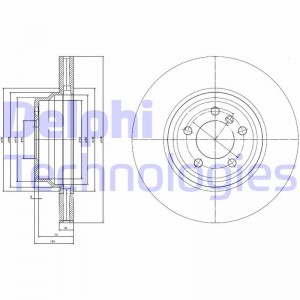 Тормозной диск BG9788 DELPHI