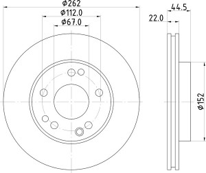 Тормозной диск MDC495 MINTEX