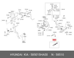 Цилиндр тормозной главный (ремкомплект) 585015HA00 HYUNDAI KIA