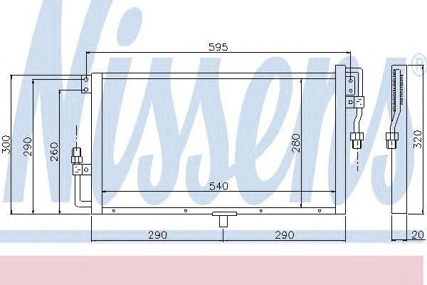 Конденсатор, кондиционер 94819 NISSENS