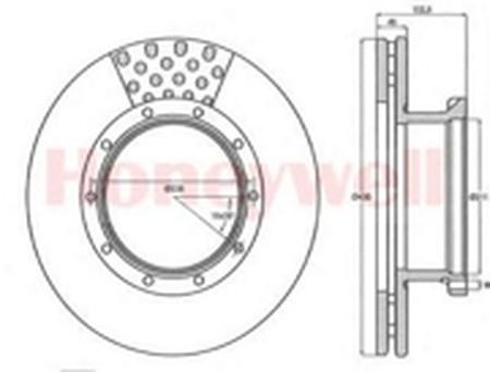 Тормозной диск 567751B BENDIX JURID