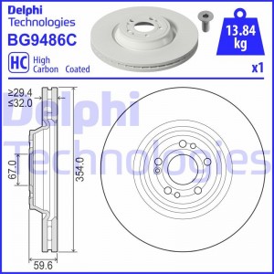 Комплект подшипника ступицы колеса BK1167 DELPHI