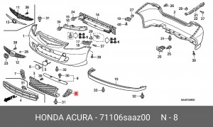 Деталь 71106SAAZ00 HONDA