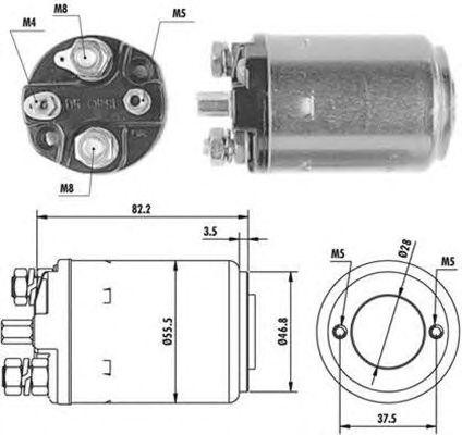 Тяговое реле, стартер 940113050082 MAGNETI MARELLI