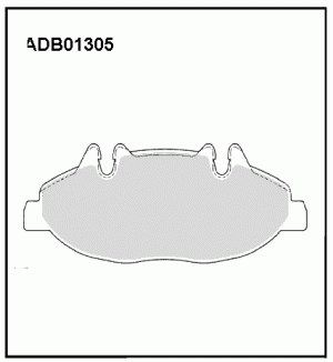 Колодки тормозные дисковые ADB01305 ALLIED NIPPON