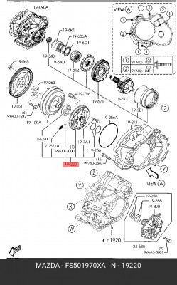 Насос масляный ДВС FS501970XA MAZDA