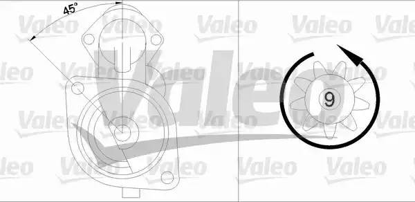 Стартер 455977 VALEO PHC