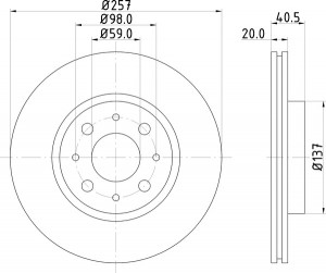 Тормозной диск MDC615 MINTEX