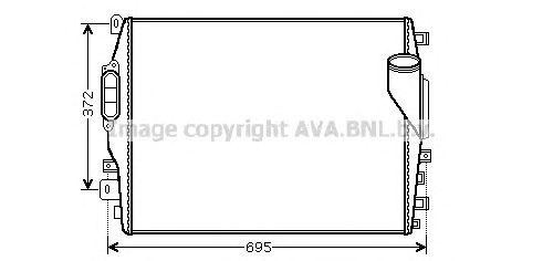 Интеркулер JR4041 AVA