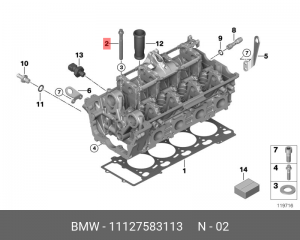 Болты крепления ГБЦ (комплект) 11 12 7 583 113 BMW