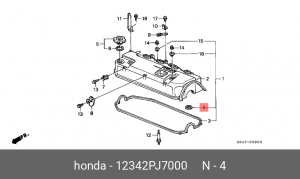 Прокладка, корпус свечи 12342PJ7000 HONDA