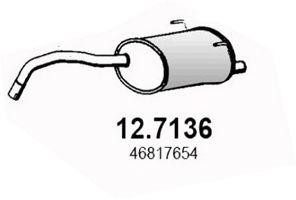 Глушитель выхлопных газов конечный 127136 ASSO