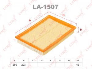 Фильтр воздушный LA-1507 LYNXAUTO
